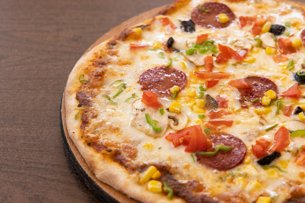 Simply Enjoying the Primavera Pizza Vibe